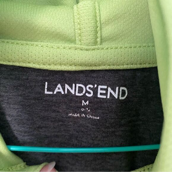 Lands’ End Boys’ Lightweight DriFit Pullover Hoodie - Picture 2 of 3